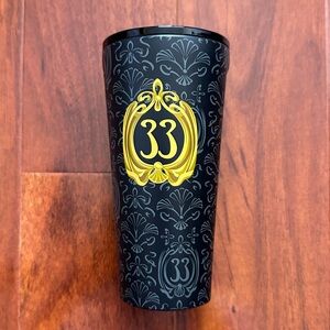 🆕 Disney Corkcicle Club 33 Haunted Mansion Unisex Black & Gold Hot/Cold Tumbler